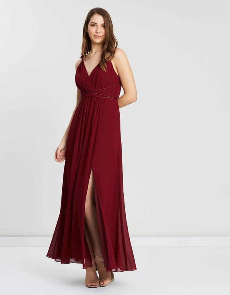Aries By Alabaster The Label In Deep Burgundy Red