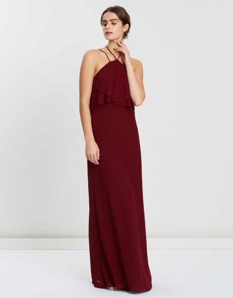 Cascades By Alabaster The Label In Deep Burgundy Red