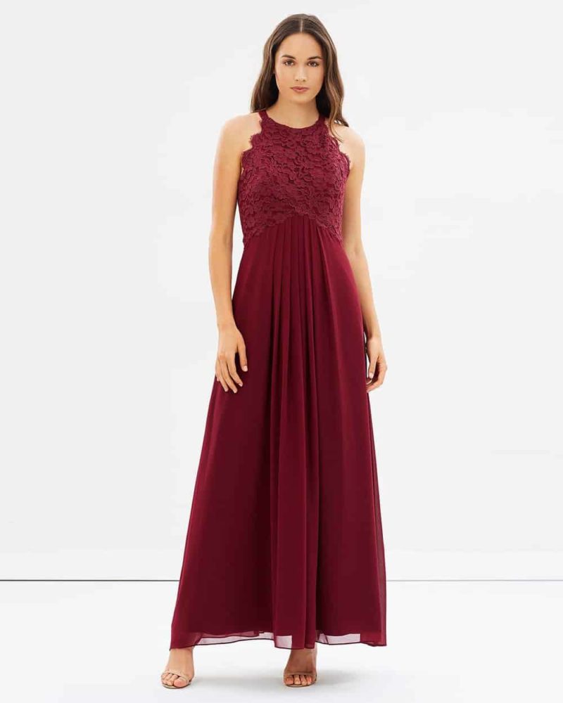 Graced By Lace By Alabaster The Label In Merlot Red