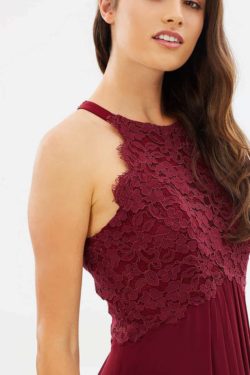 Graced By Lace By Alabaster The Label In Merlot Red