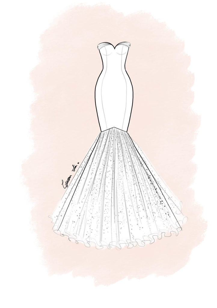 Pin De Dress Sketch Em Wedding Dress Sketches Desenhos De Moda Esbocos De Vestido De Noiva Esbocos De Design De Moda