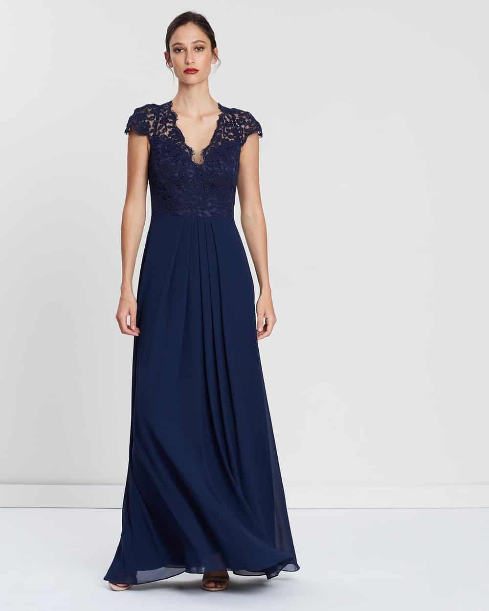 Shop Bridesmaid Dresses: Laced With Romance In Navy