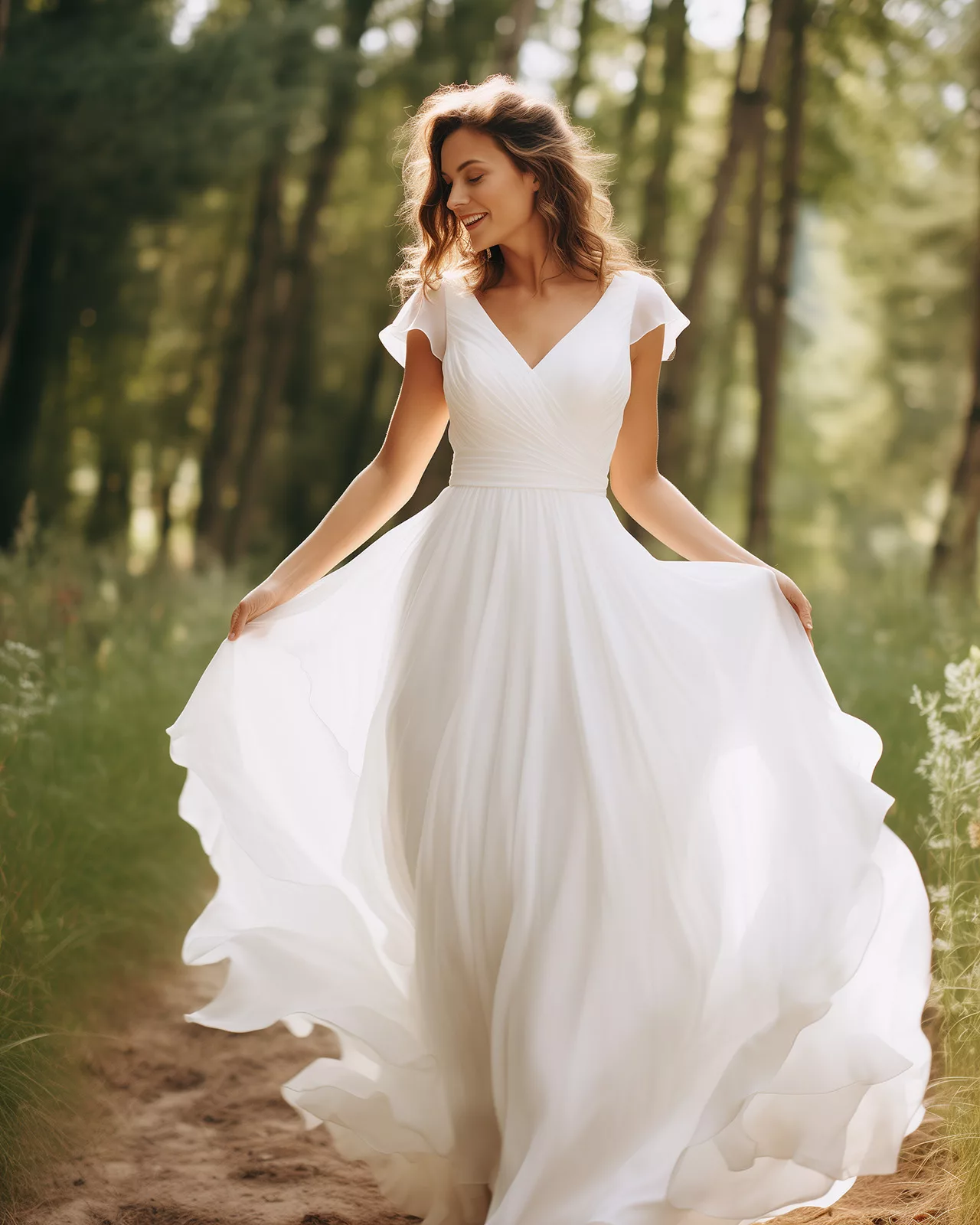 Cap Sleeve Illusion Neckline Two Piece Sheath Wedding Dress With Beaded Top  | Kleinfeld Bridal