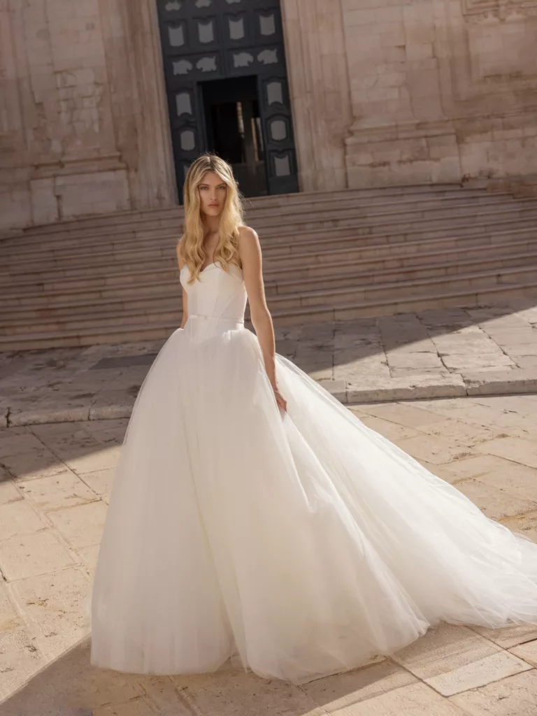 Ball Gown Wedding Dress 5311, Satin Wedding Dress, Ivory Wedding Dress, Bridal  Gown - Etsy